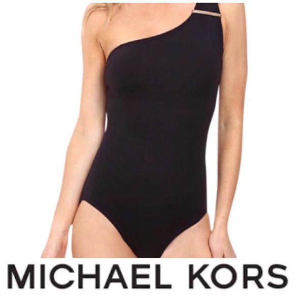 MICHAEL Michael Kors Other - MICHAEL KORS Black One Shoulder Swimsuit